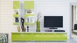 Мебельные фасады зеленого оттенка